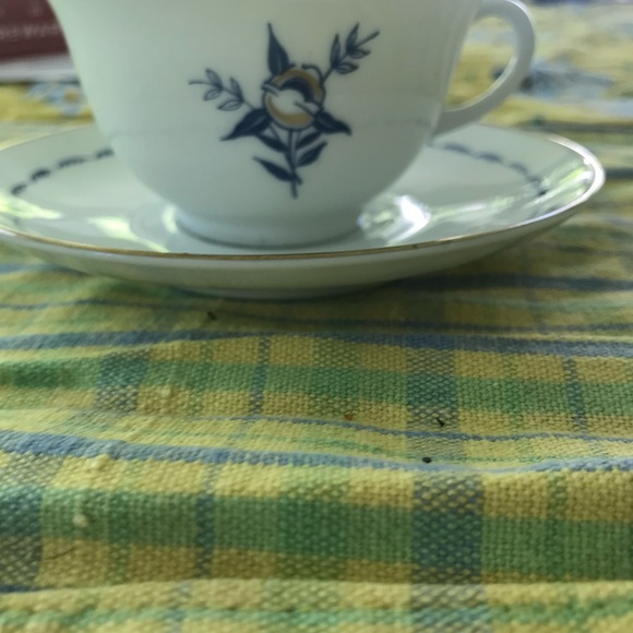 ALP LIDKOPING Cup and saucers - set of five antique, Sweden. - Picture 4 of 14